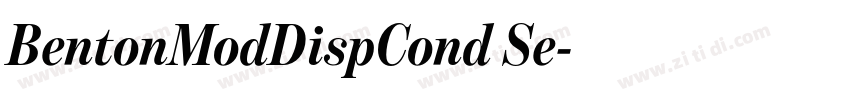 BentonModDispCond Se字体转换